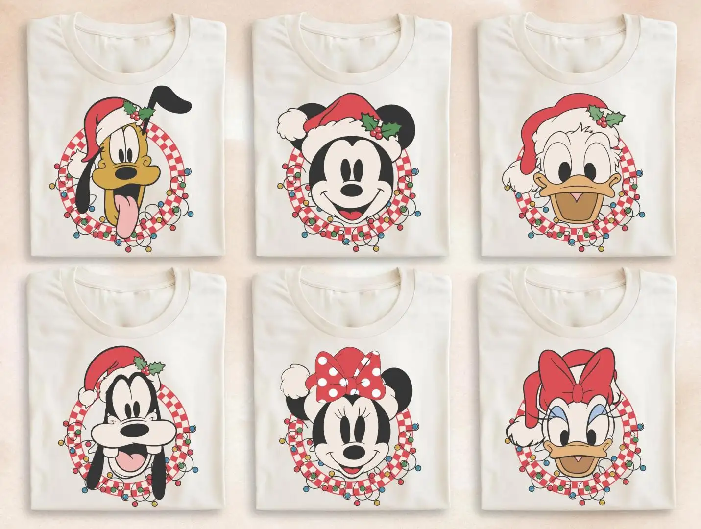 Disney Mickey Christmas Checkered Shirt for Family
