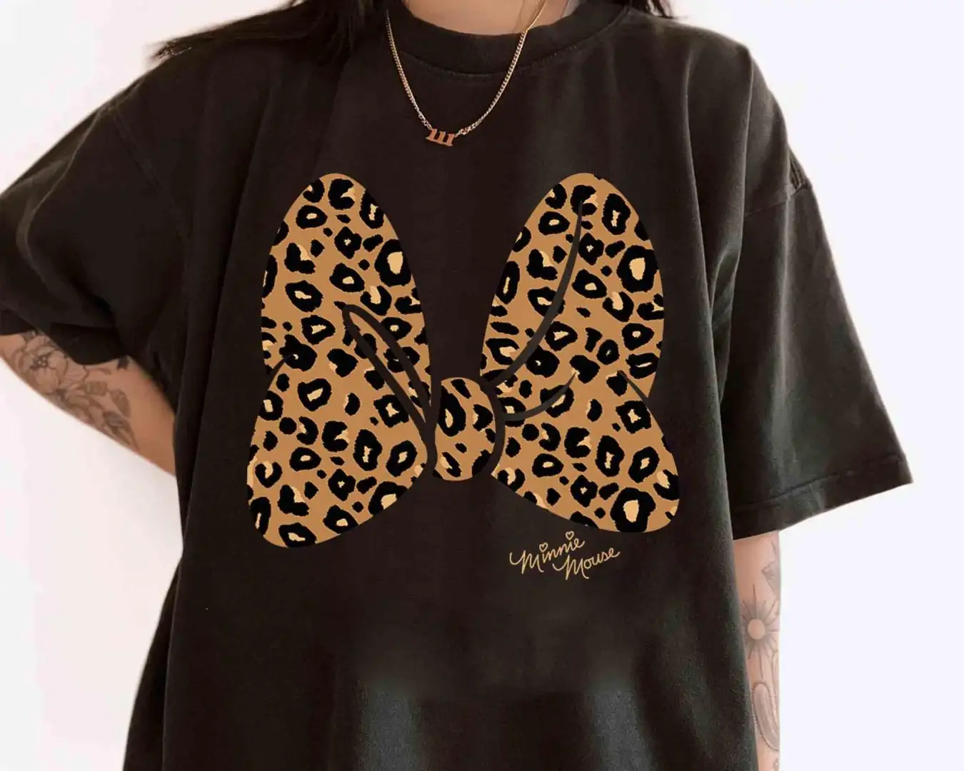 Minnie Mouse Leopard Print Birthday Girl Gift Shirt