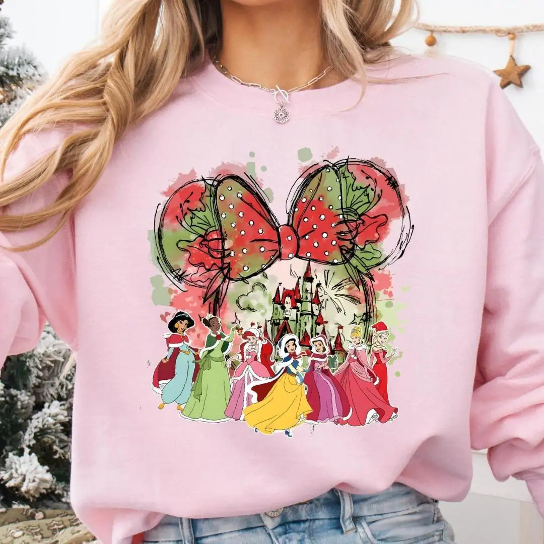 Disney Princess Christmas Shirt for Girls Trip