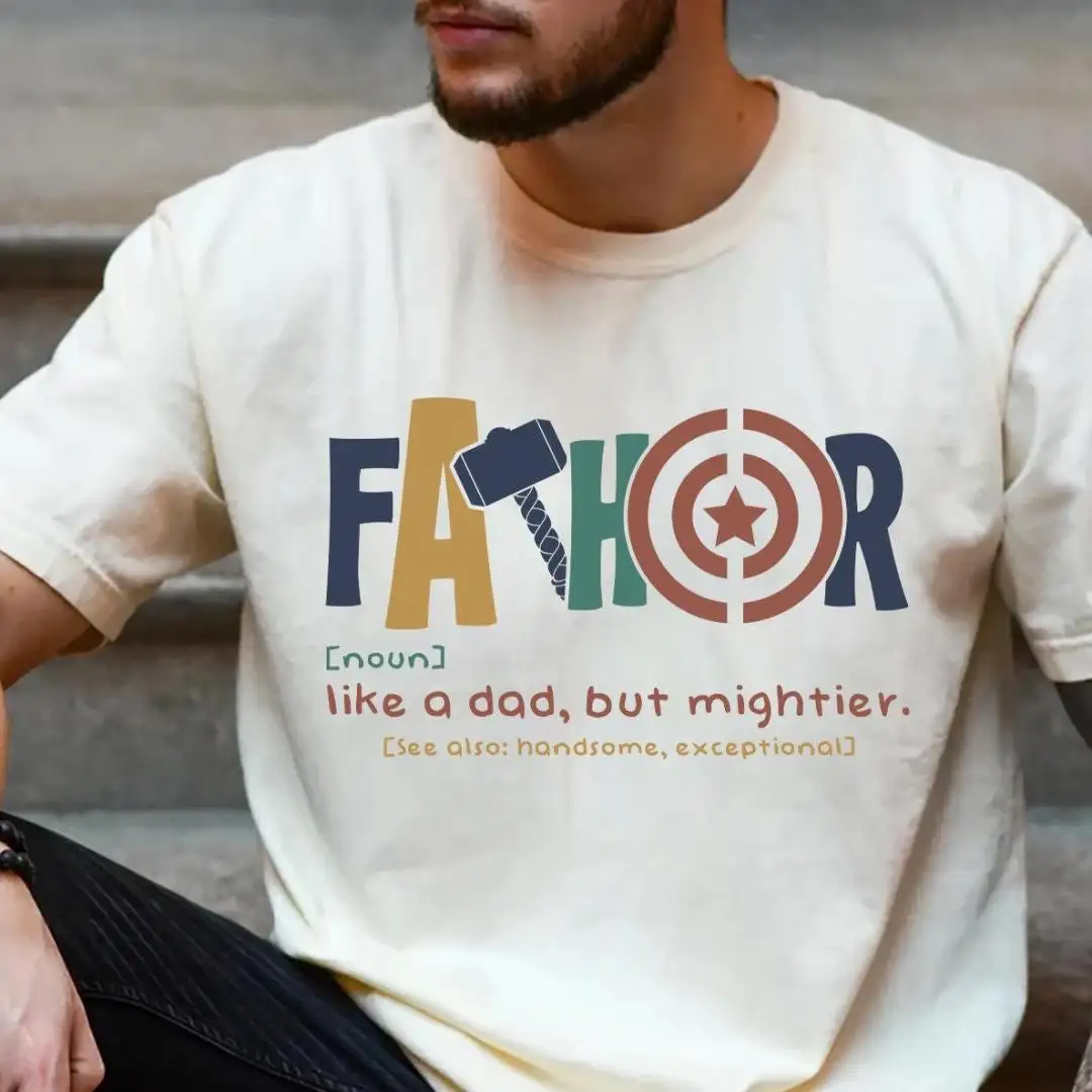 Funny Superhero Dad Shirt for Father's Day Gift