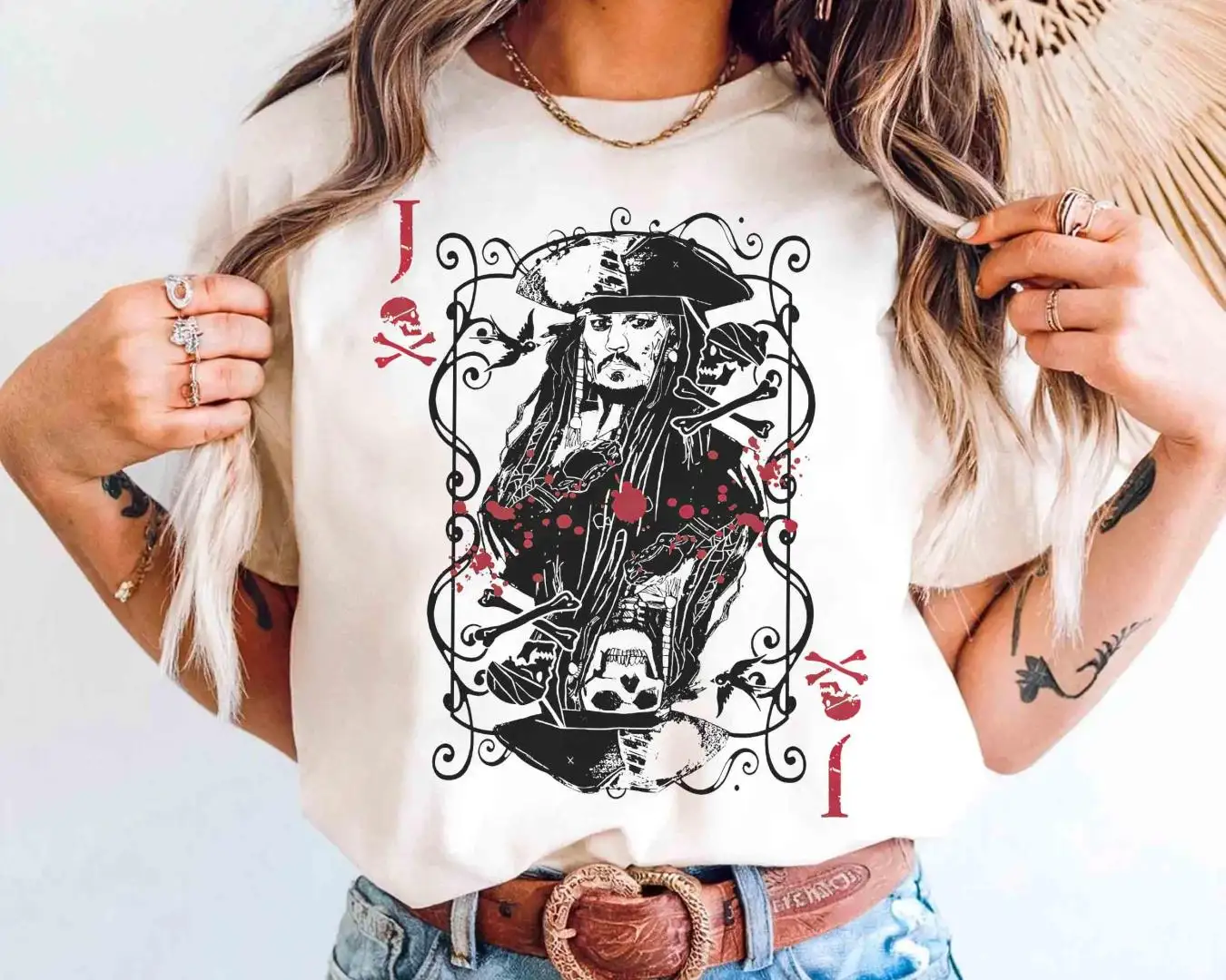Disney Pirates of the Caribbean Jack Sparrow Shirt