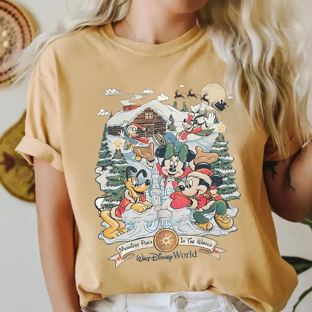 Disney Christmas Shirt Family Matching Holiday Gift