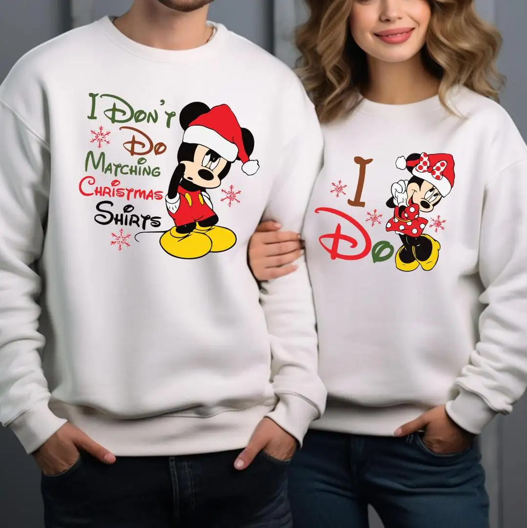 Funny Disney Christmas Shirt Matching Couples Holiday Gift