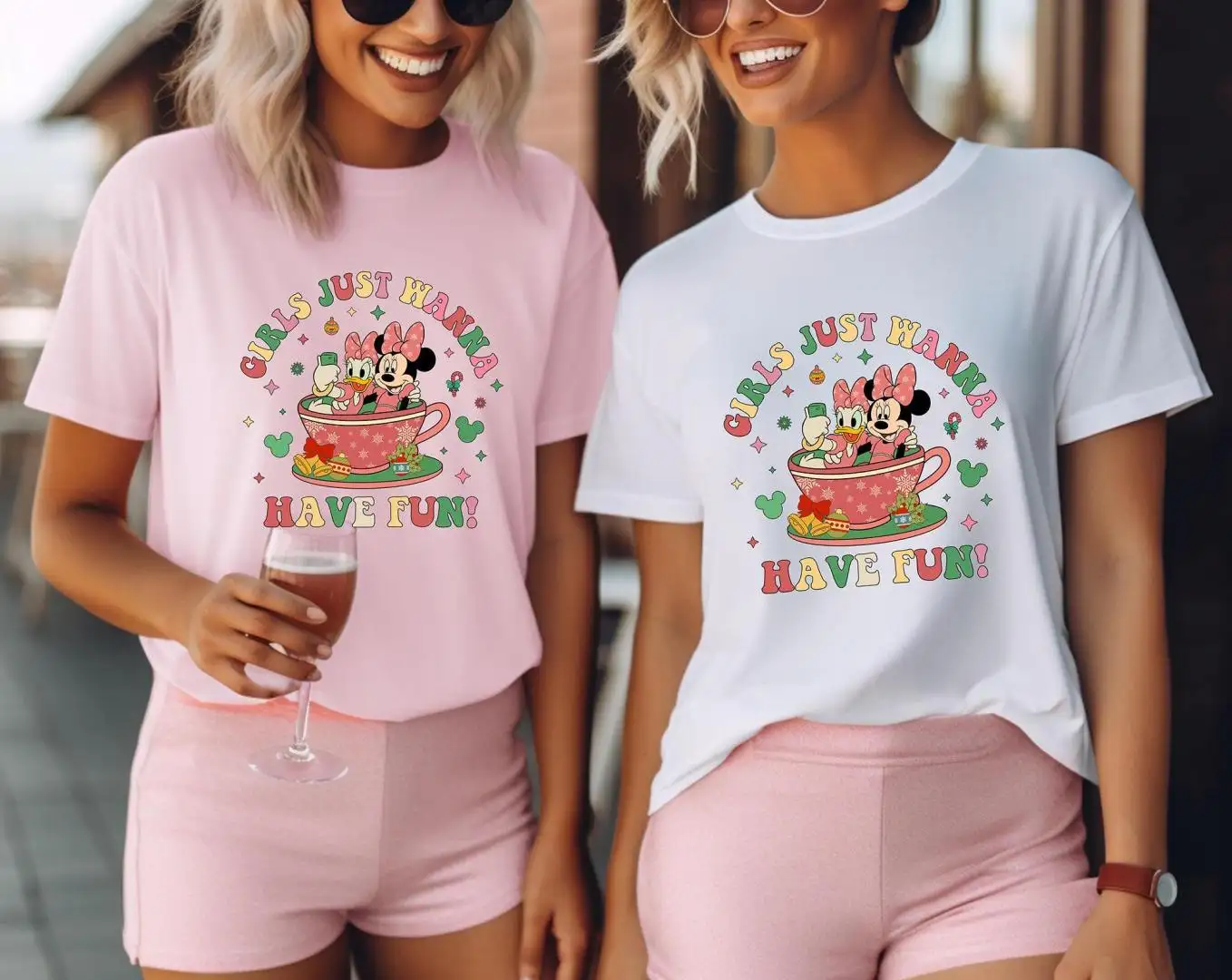 Disney Christmas Shirt for Girls Holiday Party