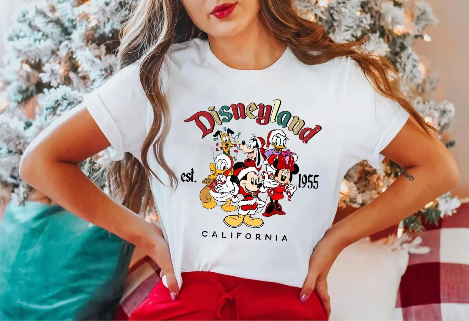 Vintage Disneyland Christmas Shirt for Family