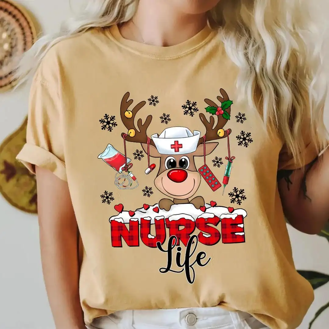 Nurse Life Buffalo Plaid Christmas Shirt