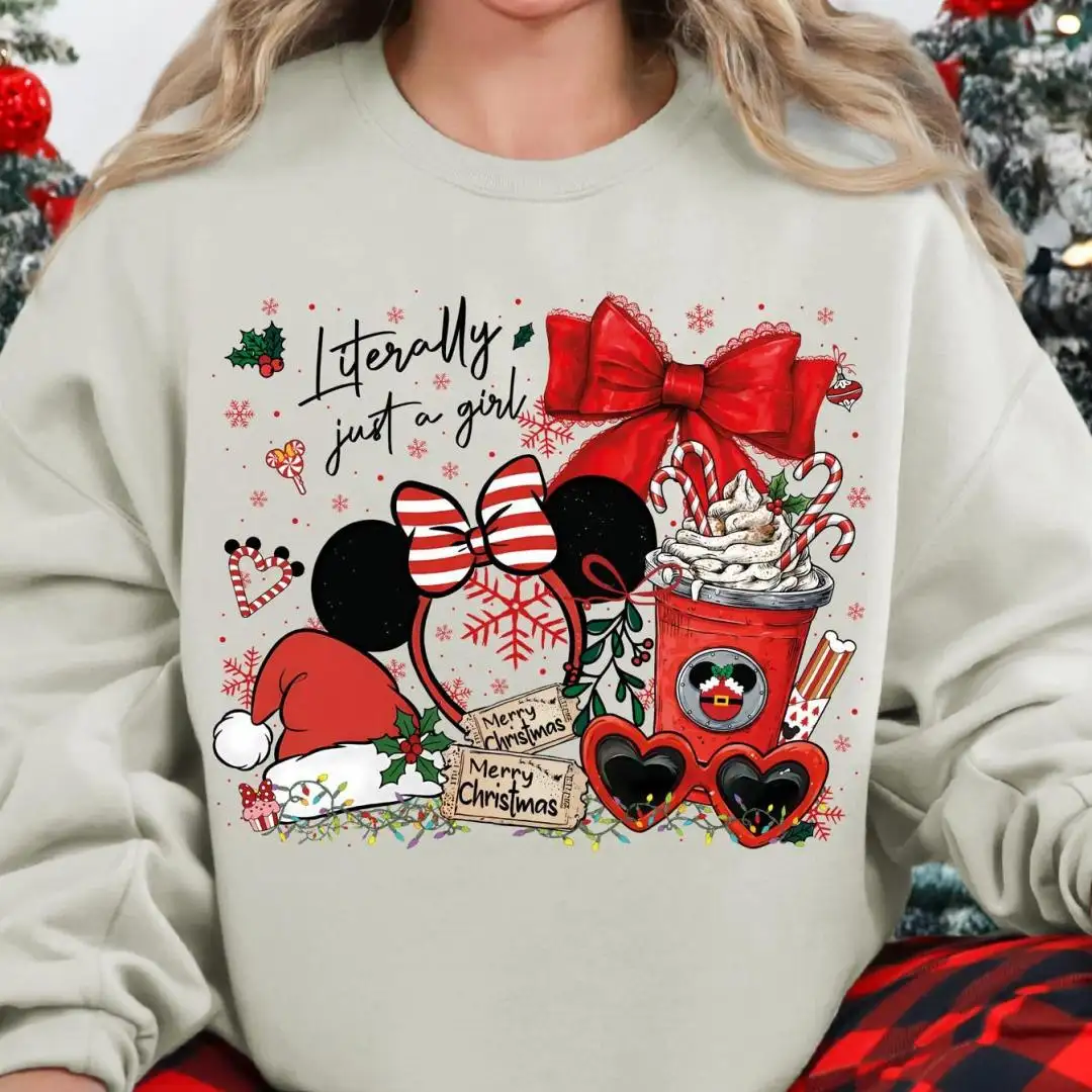 Minnie Mouse Christmas Shirt for Girls Holiday Trip
