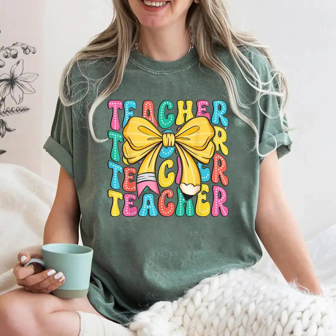 Comfort Colors Teacher Shirt | Varsity Educator Gift