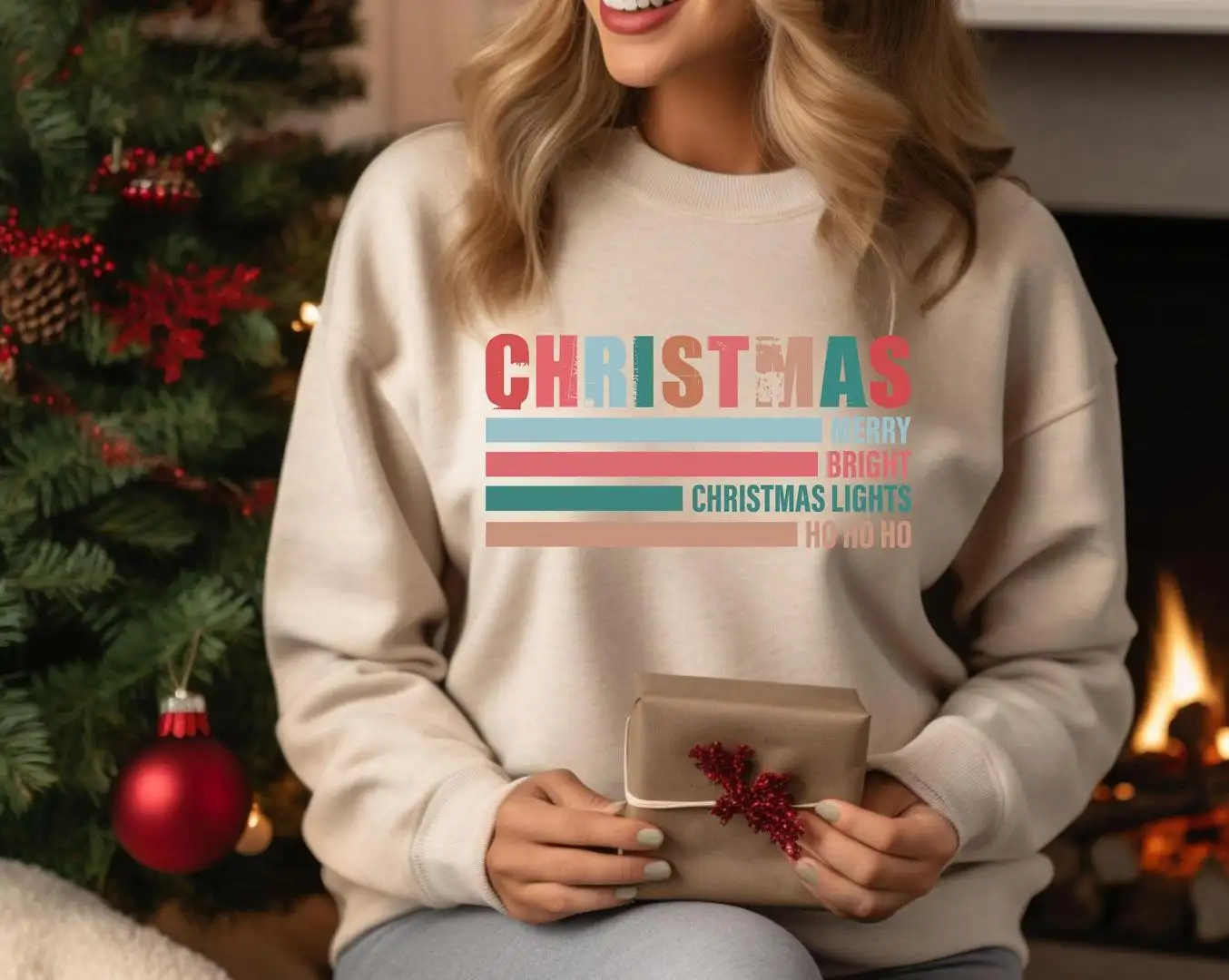 Festive Christmas Lights Holiday Shirt