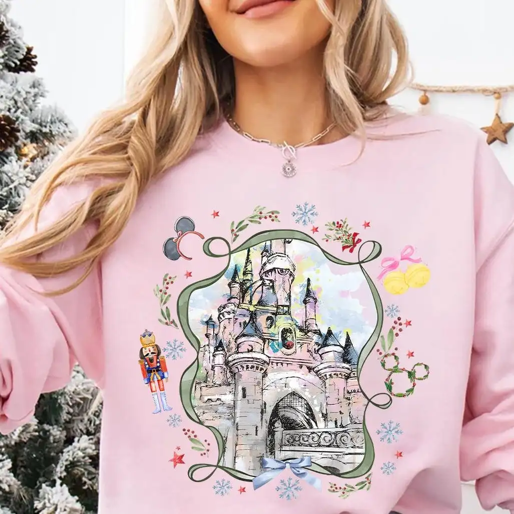 Disney Coquette Bow Christmas Shirt for Women