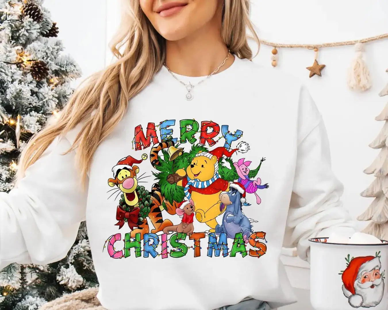 Disney Christmas Shirt for Holiday Lovers with Winnie the Pooh