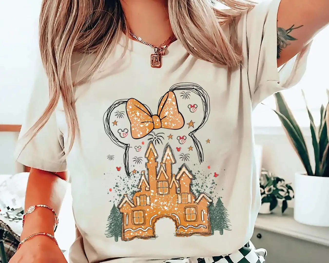 Disney Gingerbread Castle Christmas Shirt for Family