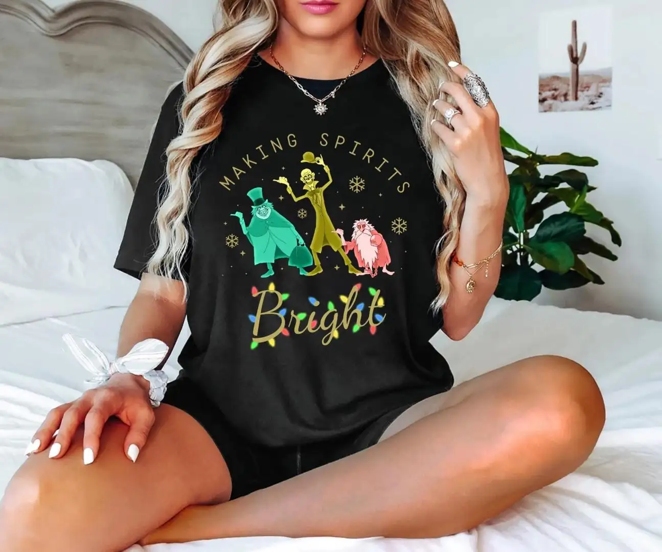 Disney Hitchhiking Ghosts Christmas Shirt For Holiday Gifts