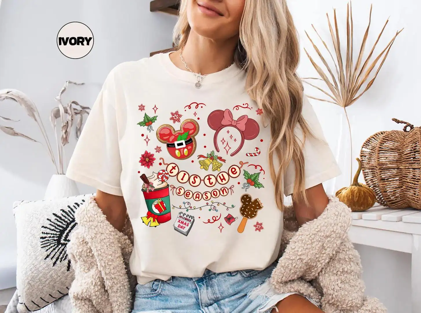 Disney Christmas Mickey Holiday Shirt for Family Matching