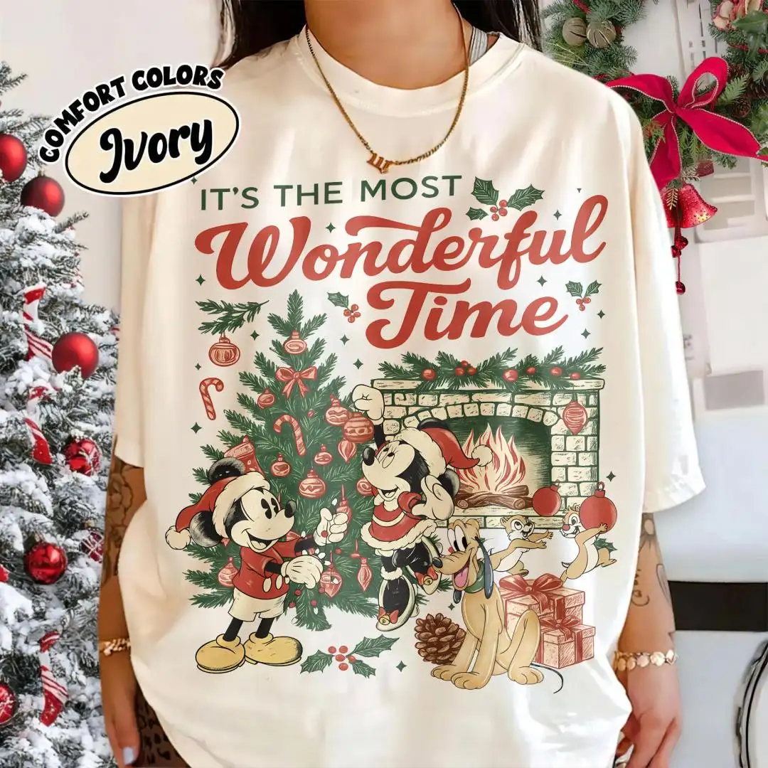 Vintage Disney Christmas Shirt for Family Matching