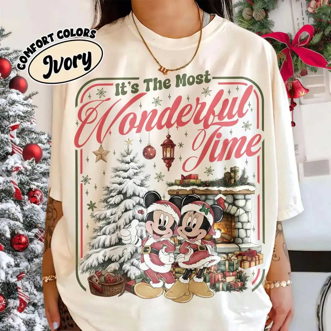 Vintage Disney Christmas Shirt for Family Matching