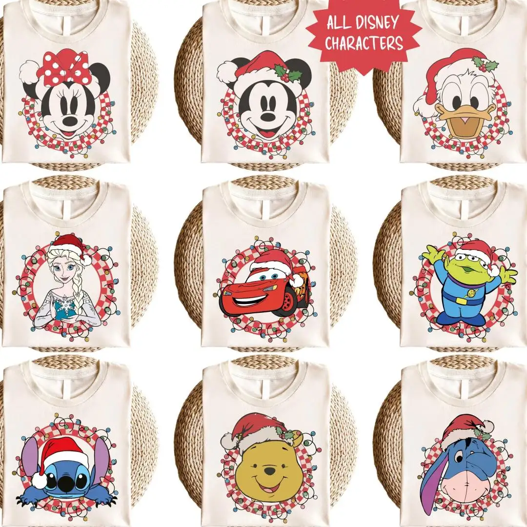 Disney Christmas Checkered Shirt for Family Trips