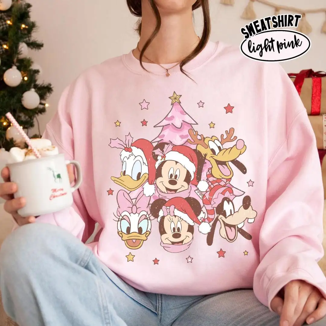 Retro Disney Christmas Shirt for Women