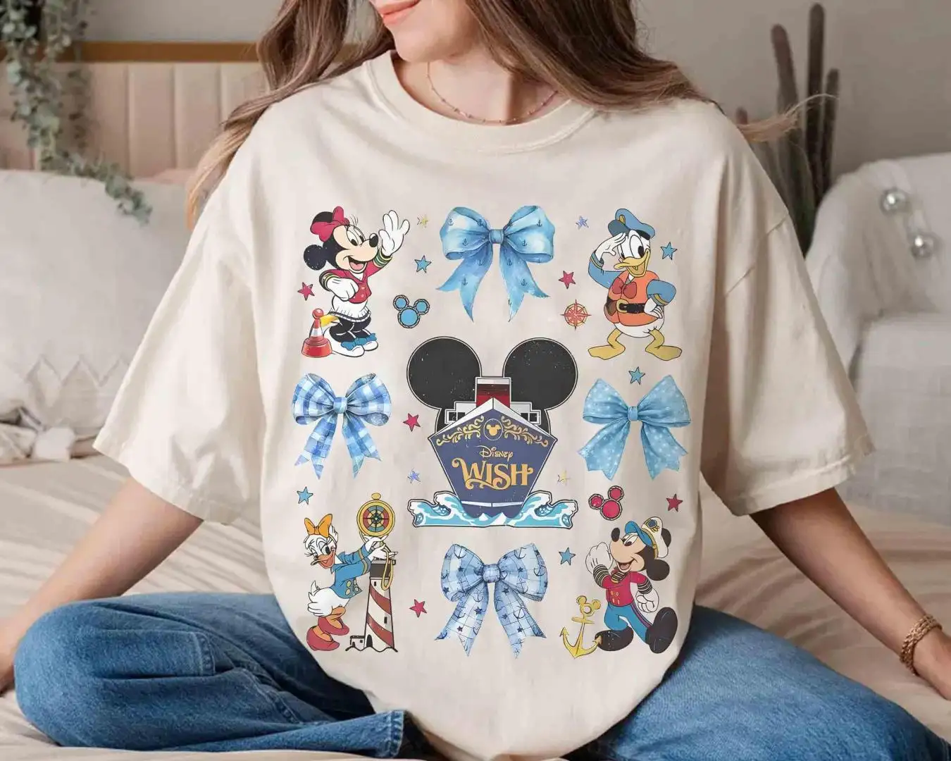 Custom Disney Cruise Family Shirt with Coquette Bows