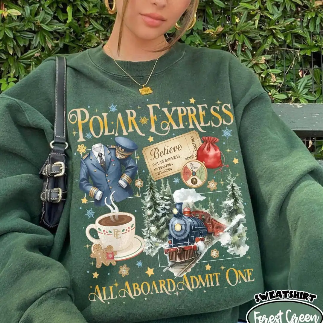 Kids Polar Express Christmas Shirt Family Vacation Apparel