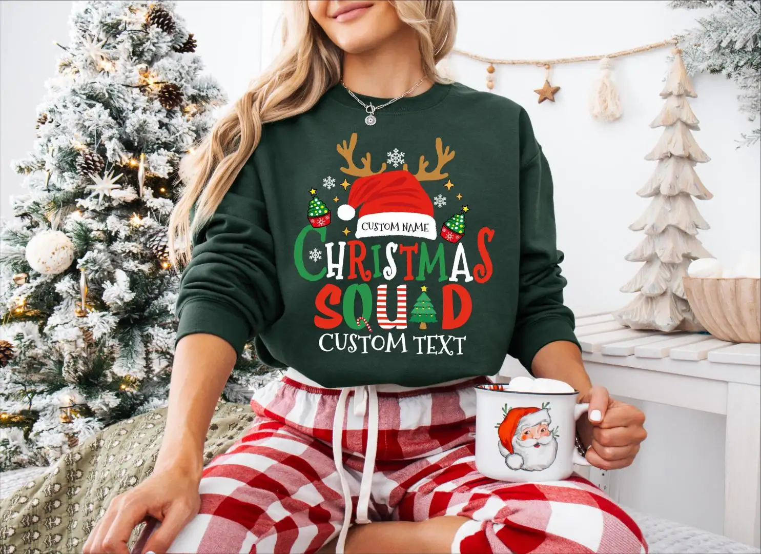 Custom Christmas Family Shirt for Holiday Party Squad