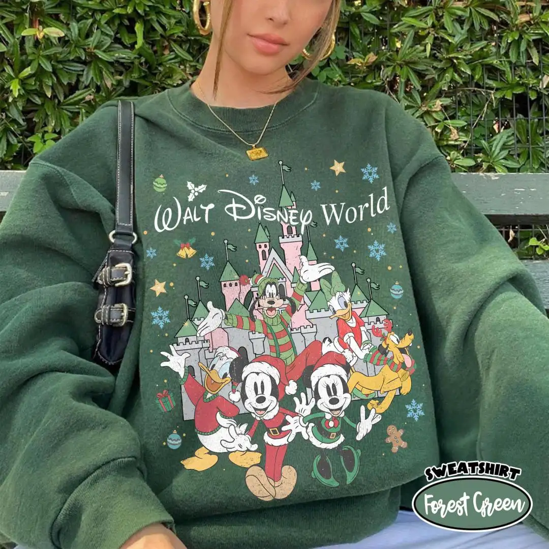 Vintage Disney World Christmas Shirt for Family Trips