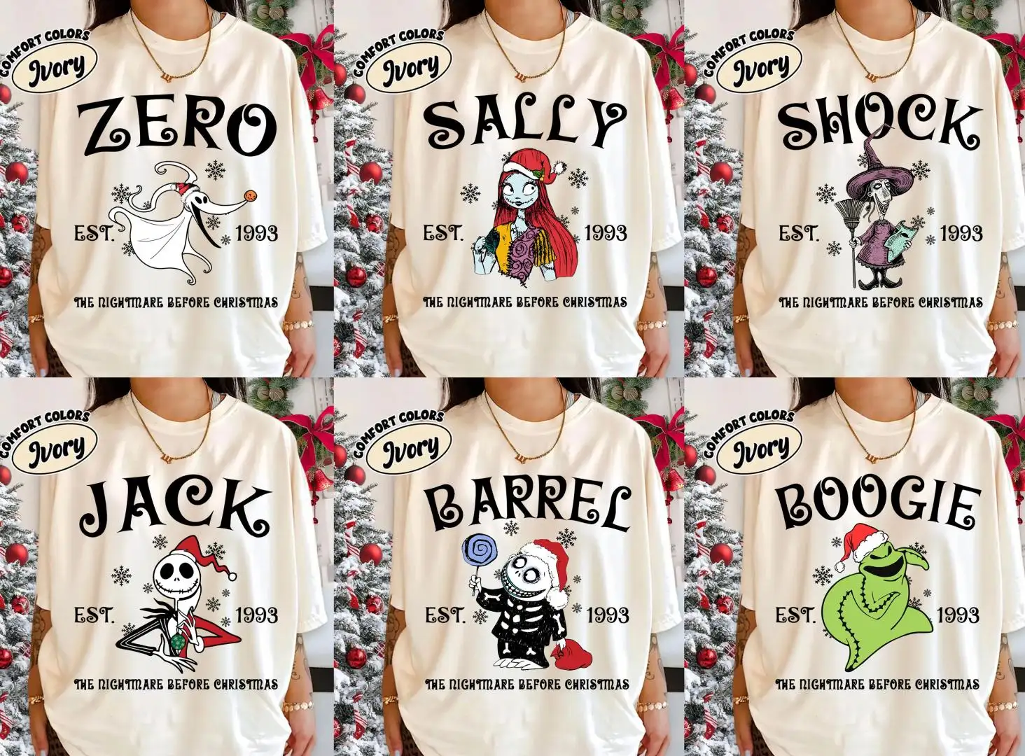 Disney Nightmare Before Christmas Family Shirt