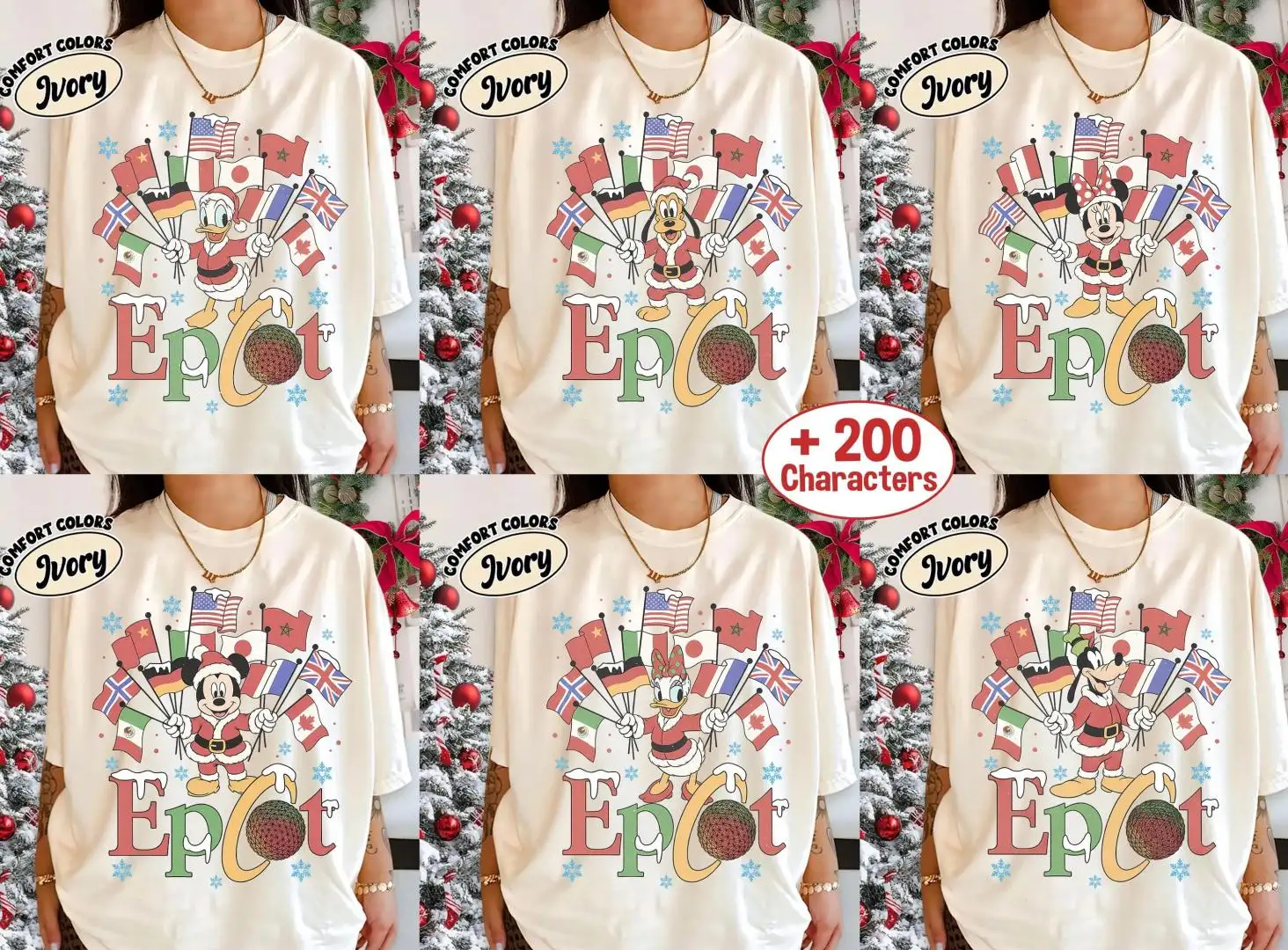 Disney Epcot Christmas 2025 Shirt for Family Holiday Gift