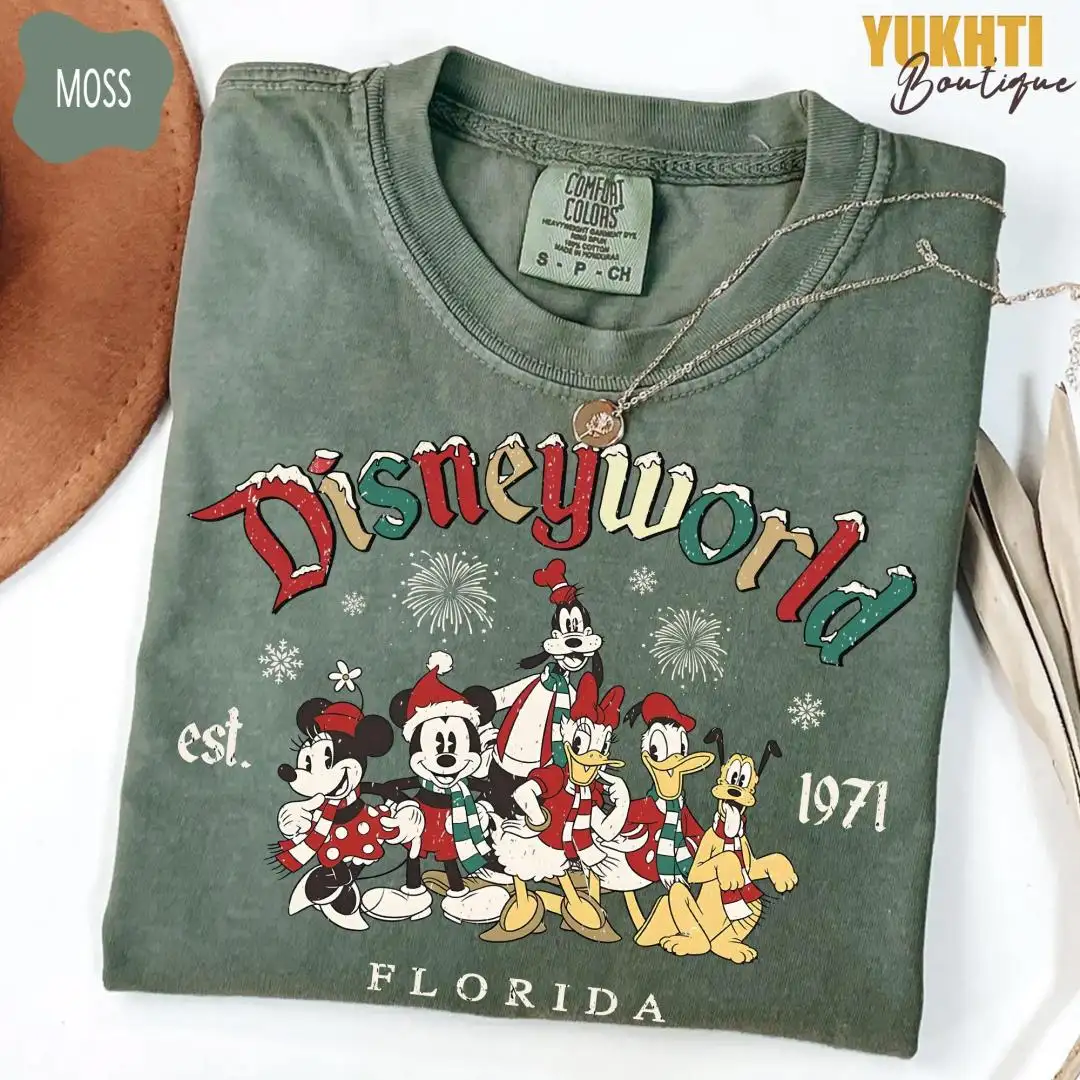 Disney Christmas 2025 Vintage Mickey Shirt