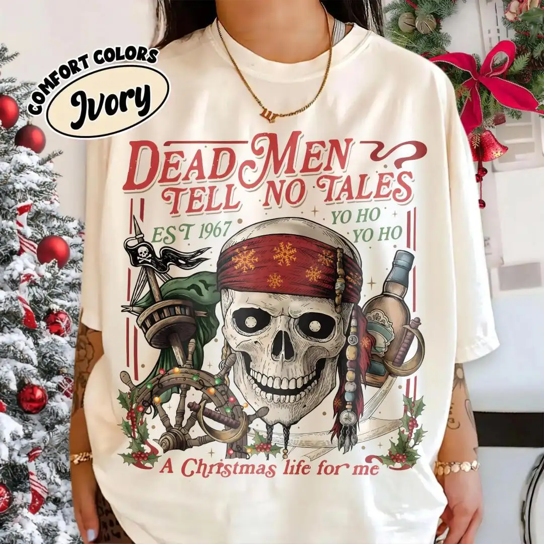 Vintage Disney Pirates Christmas Shirt for Family Trips