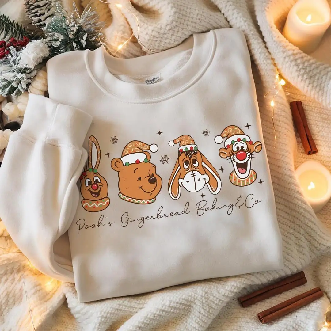 Disney Pooh Christmas Gingerbread Baking Shirt