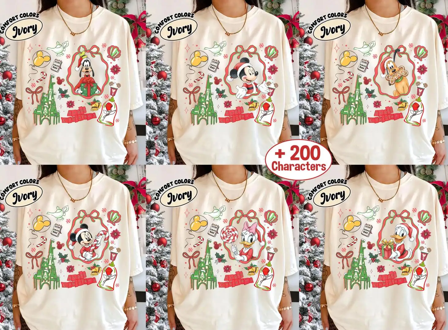 Disney Christmas Shirt | Coquette Holiday Wreath Gift