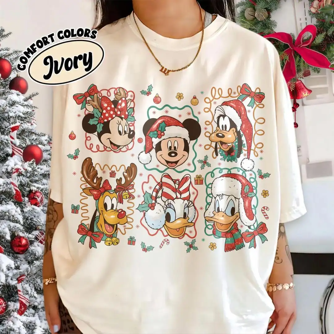 Vintage Disney Mickey Christmas Frame Shirt
