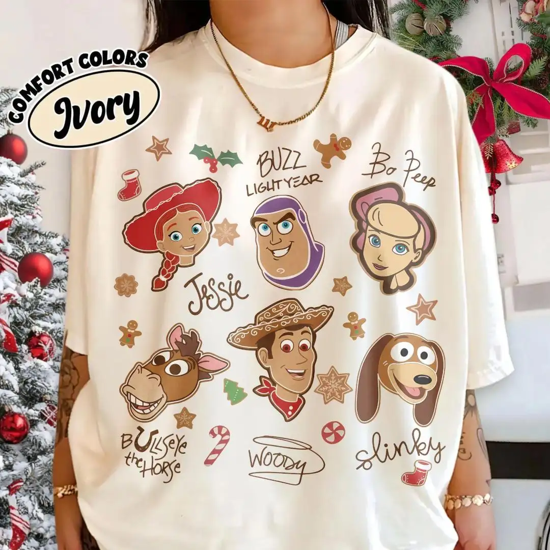 Toy Story Christmas Shirt for Family Vintage Signatures