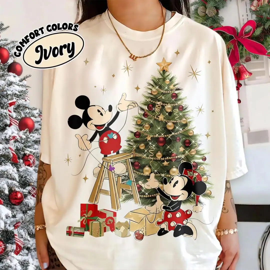 Vintage Disney Christmas Shirt for Family Matching