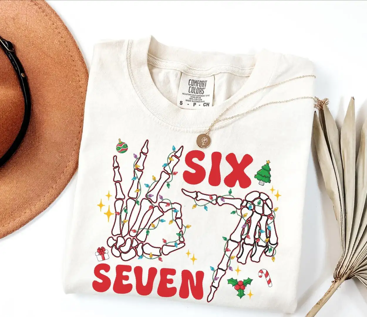 Funny Christmas Skeleton Hands Shirt