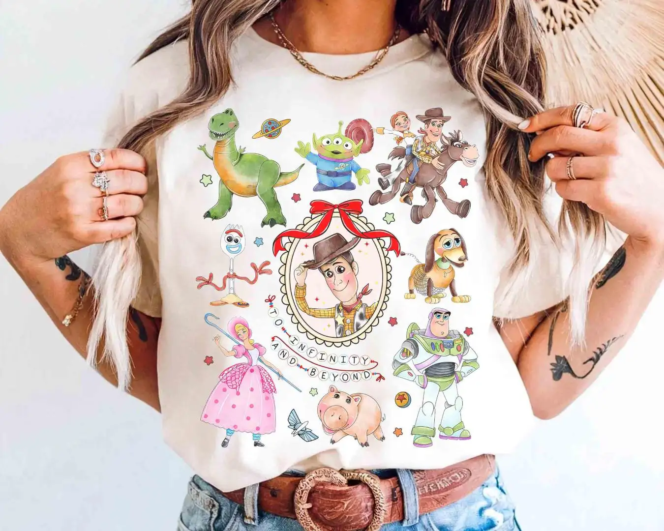 Disney Toy Story Watercolor Shirt for Family Matching