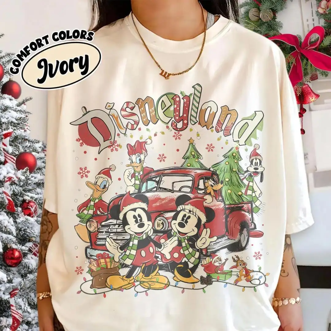 Disney Mickey Minnie Christmas Shirt for Women
