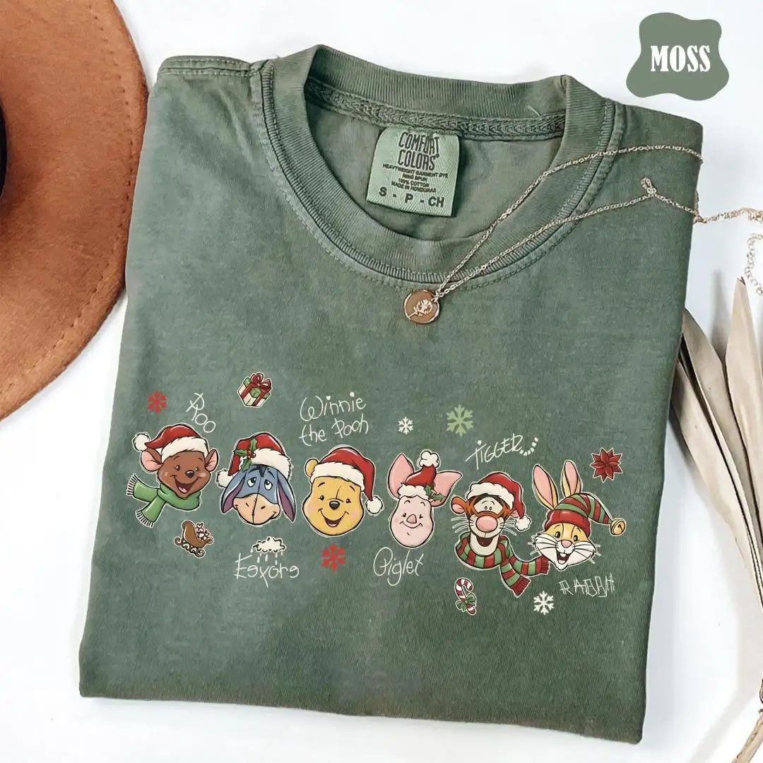 Vintage Winnie The Pooh Christmas Shirt Disney Family Gifts