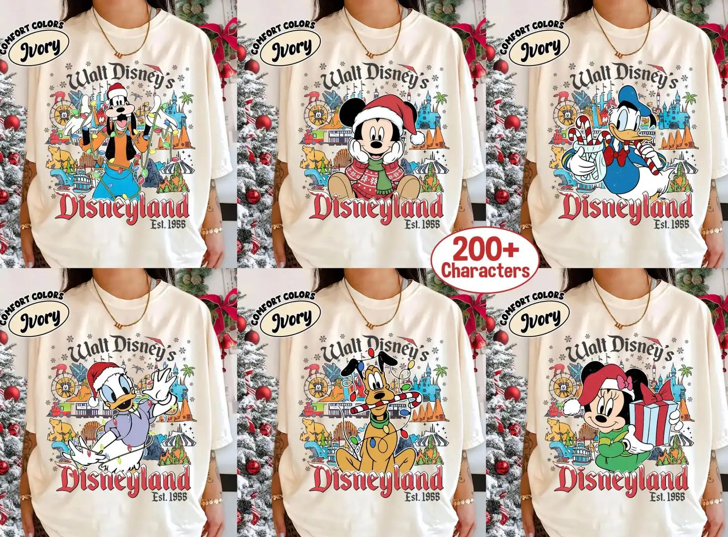 Vintage Disney Christmas Shirt for Family Holiday Trip