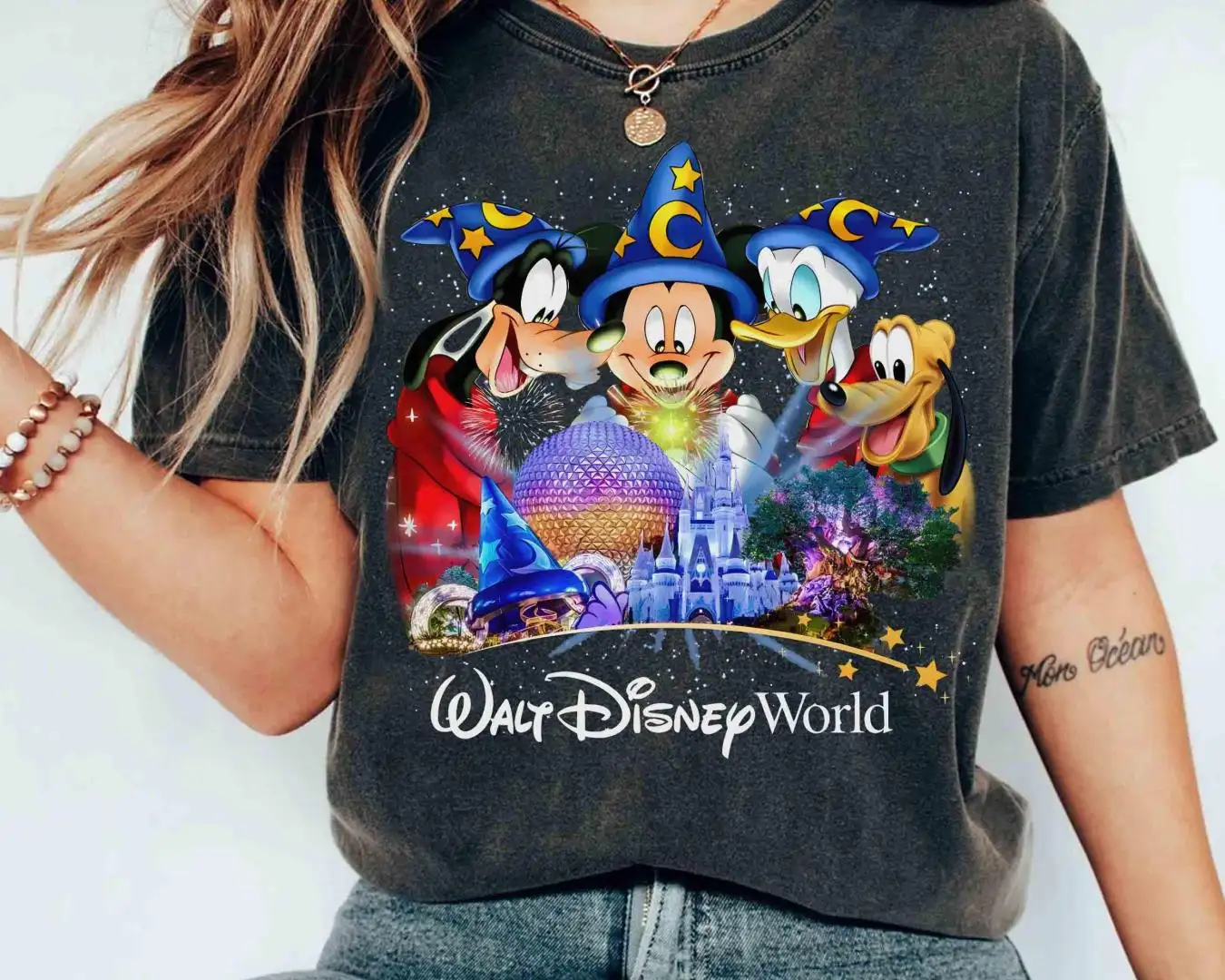 Fantasia Mickey Watercolor Shirt for Disney Family Trips