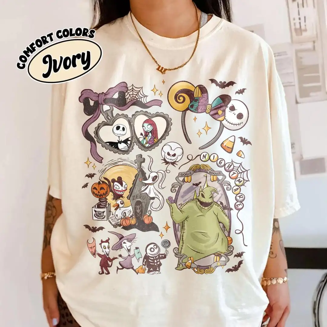 Nightmare Before Christmas Coquette Shirt for Disney Halloween