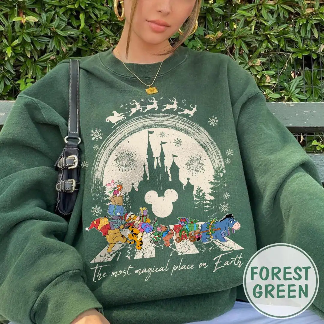 Vintage Winnie the Pooh Disney Christmas Shirt