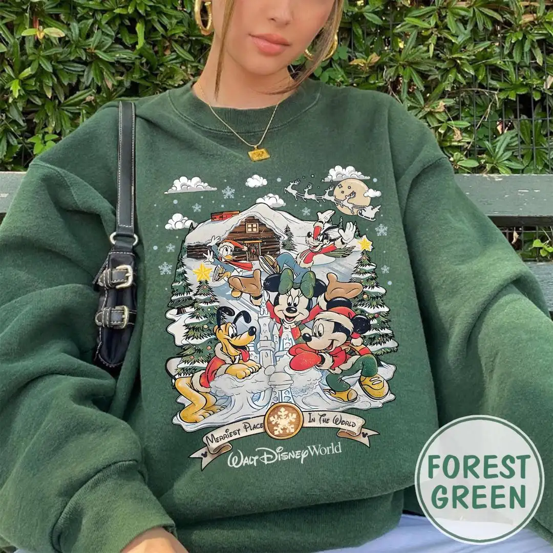 Vintage Disney World Christmas Shirt for Family Vacation