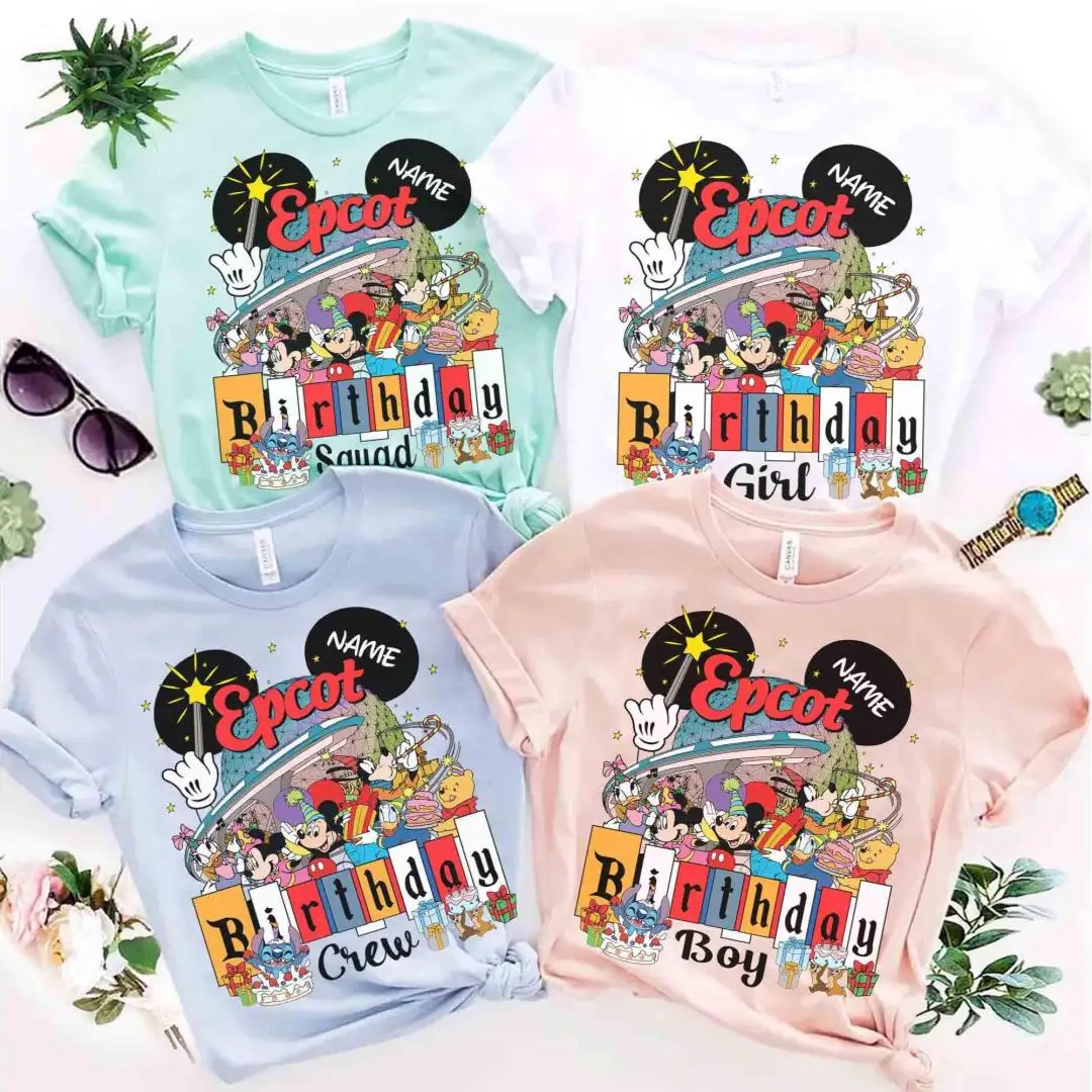 Personalized Disney Epcot Birthday Shirt for Kids Squad