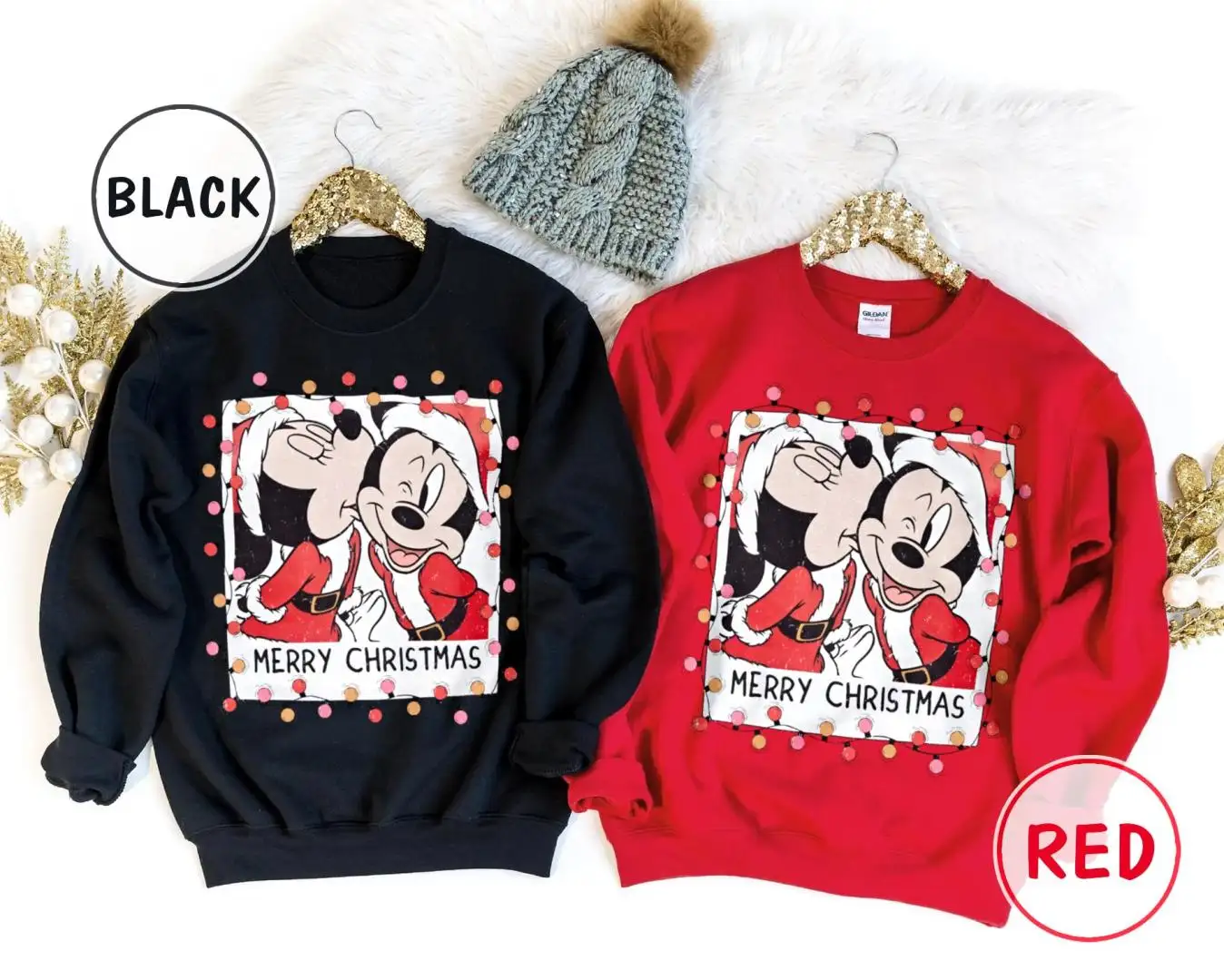 Disney Christmas Couples Shirt for Family Vacation