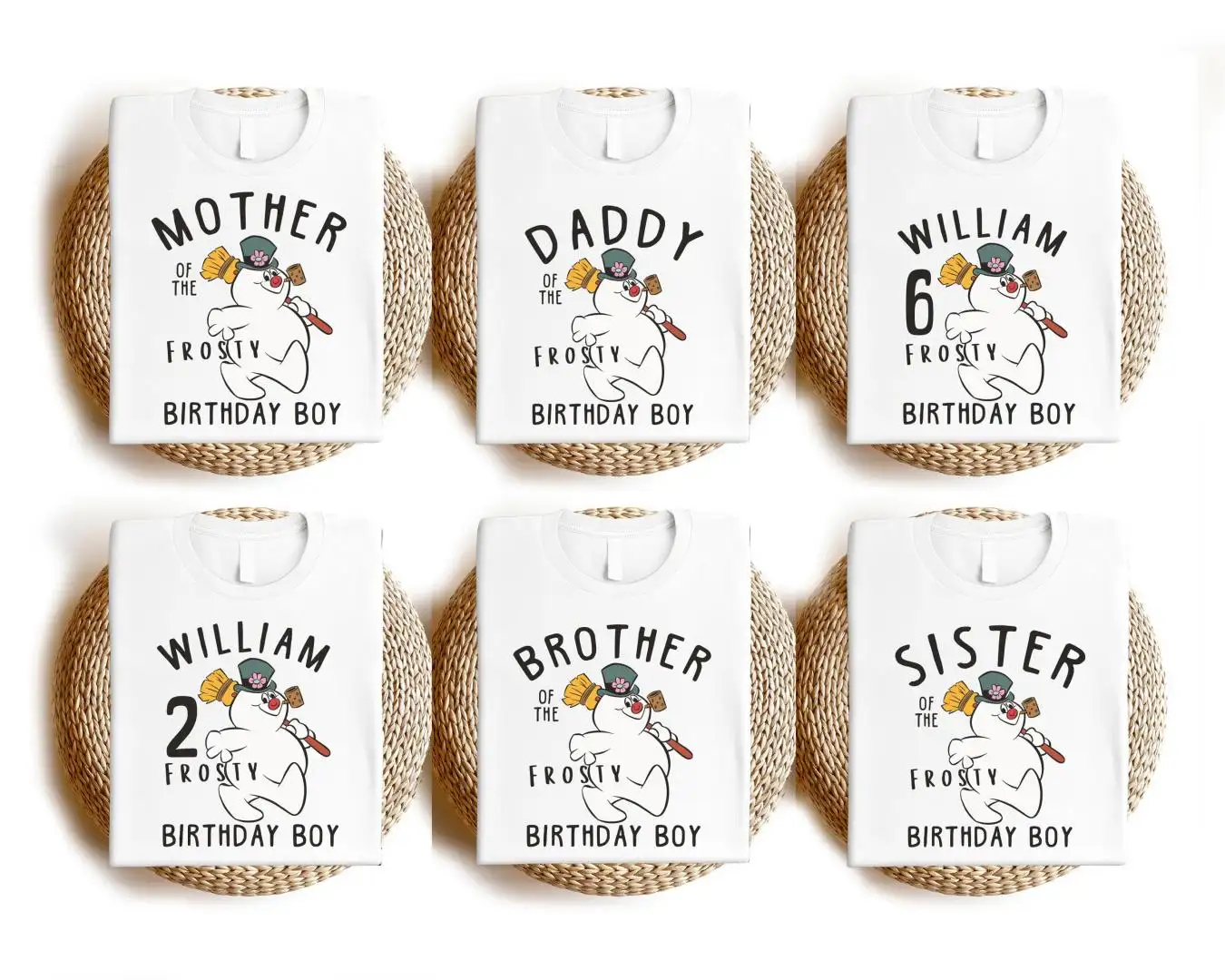 Snowman Birthday Family Shirt For Disney Trip