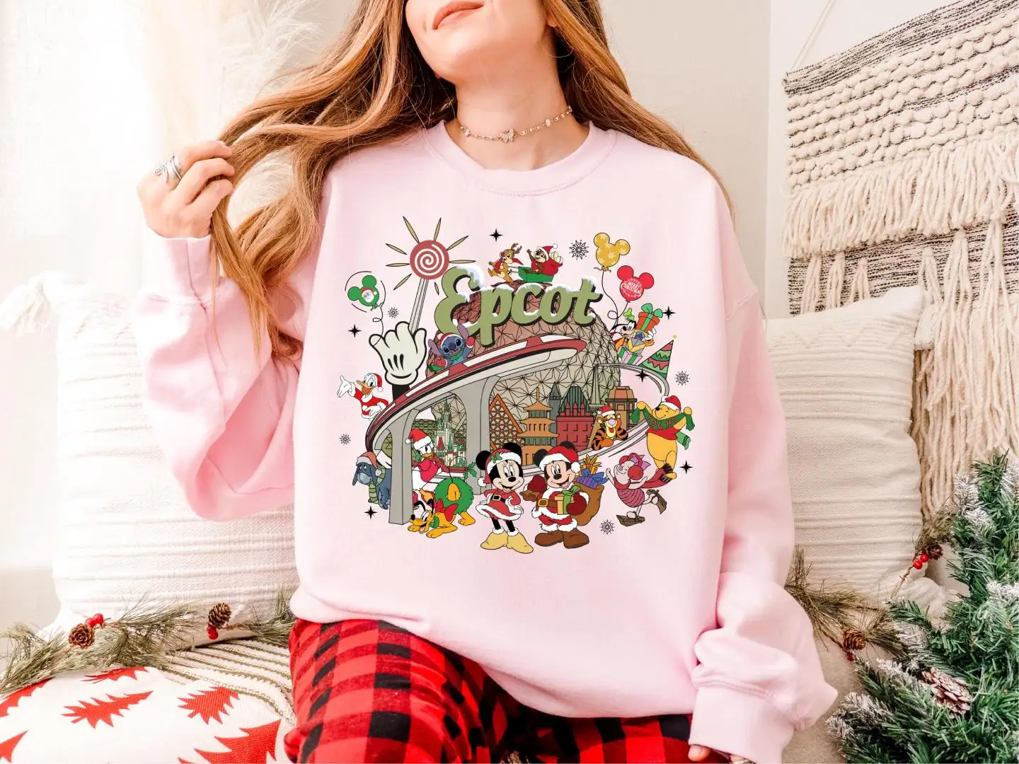 Disney Epcot Christmas Shirt for Mickey Fans