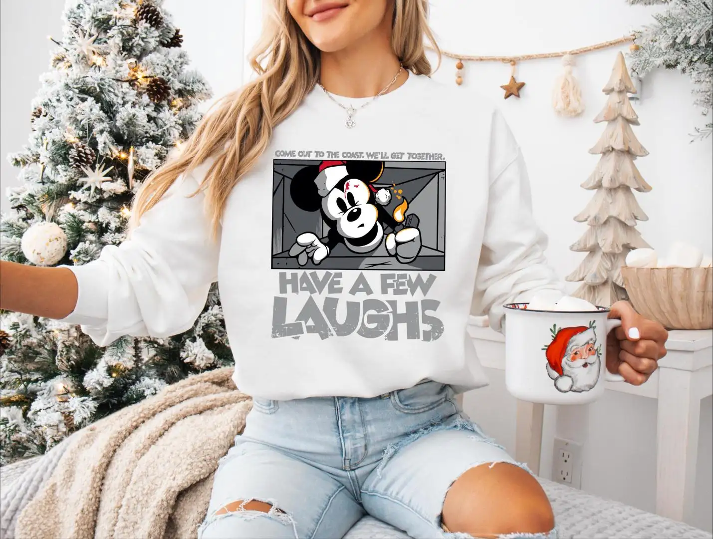 Vintage Mickey Mouse Christmas Shirt for Disney Fans