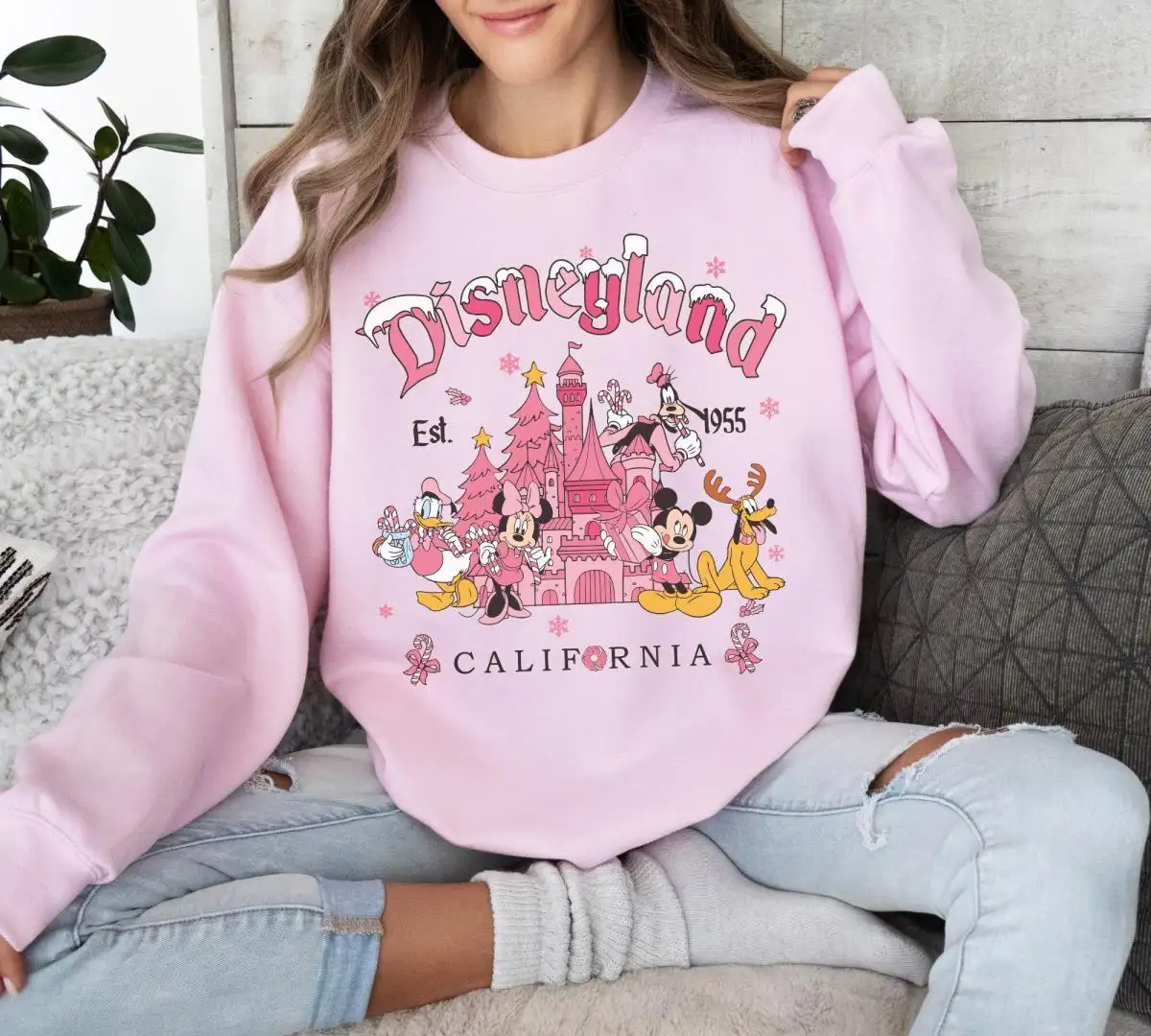 Vintage Disneyland Christmas Shirt for Family